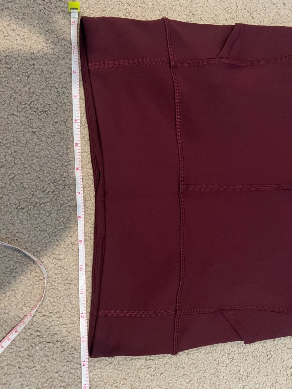 Lululemon Invigorate High-Rise Crop 23" Cassis Size 8 - Picture 14 of 14